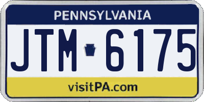 PA license plate JTM6175