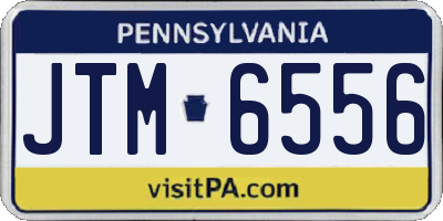 PA license plate JTM6556