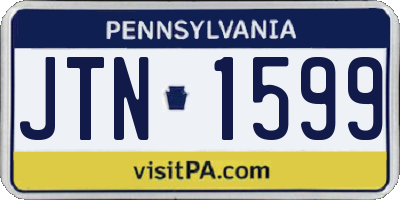 PA license plate JTN1599
