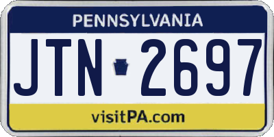 PA license plate JTN2697