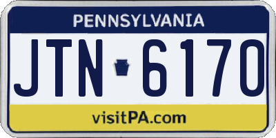 PA license plate JTN6170
