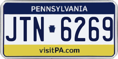 PA license plate JTN6269