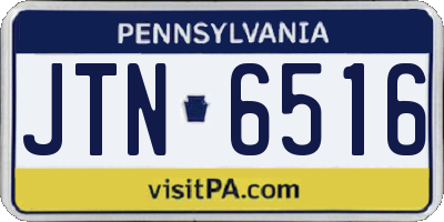 PA license plate JTN6516