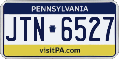 PA license plate JTN6527