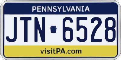 PA license plate JTN6528
