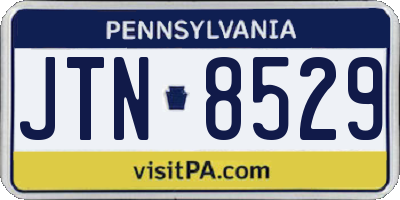 PA license plate JTN8529