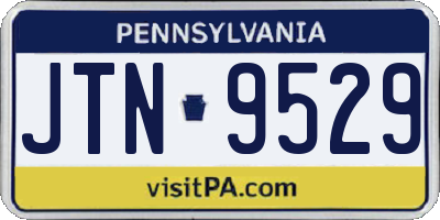 PA license plate JTN9529