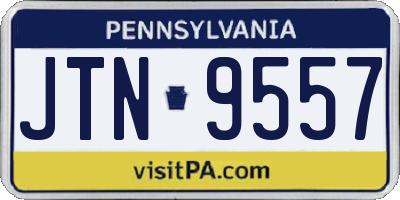 PA license plate JTN9557