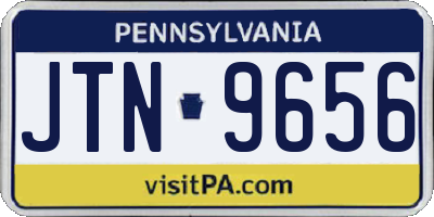 PA license plate JTN9656
