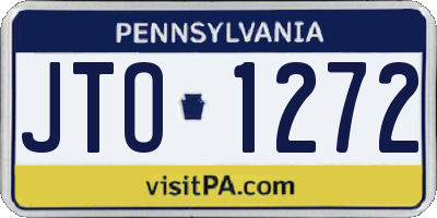 PA license plate JTO1272