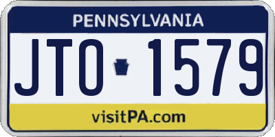 PA license plate JTO1579