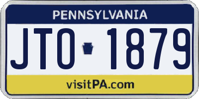 PA license plate JTO1879