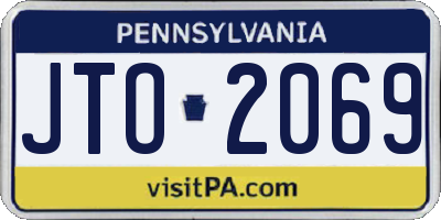 PA license plate JTO2069