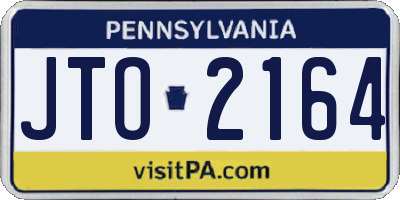 PA license plate JTO2164