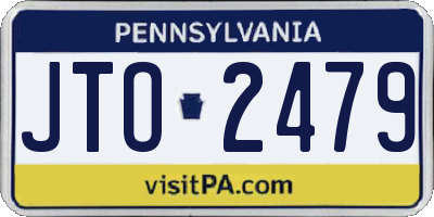 PA license plate JTO2479