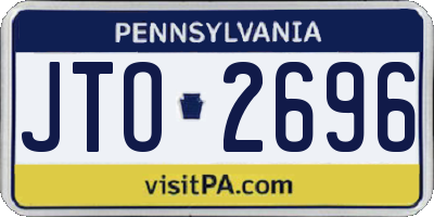 PA license plate JTO2696