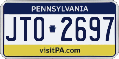 PA license plate JTO2697