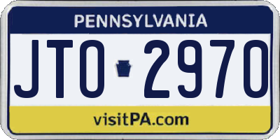 PA license plate JTO2970