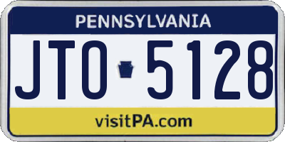 PA license plate JTO5128