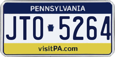 PA license plate JTO5264