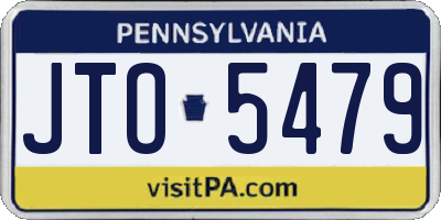PA license plate JTO5479