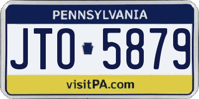 PA license plate JTO5879