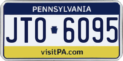 PA license plate JTO6095