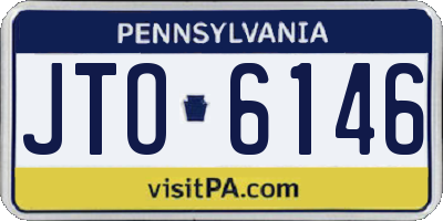 PA license plate JTO6146