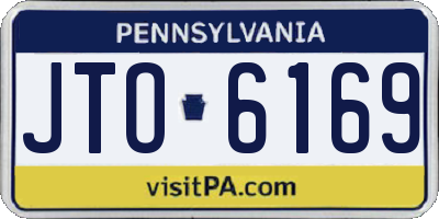 PA license plate JTO6169