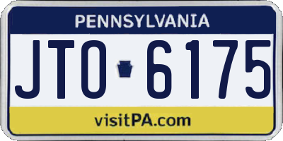 PA license plate JTO6175