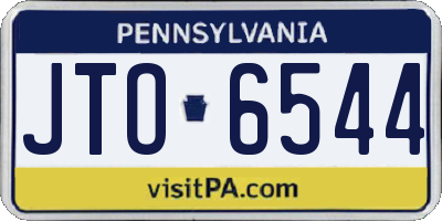 PA license plate JTO6544