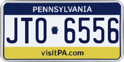 PA license plate JTO6556