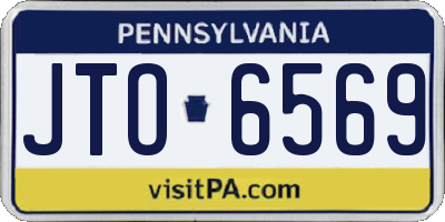 PA license plate JTO6569