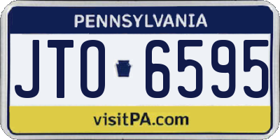 PA license plate JTO6595