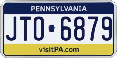 PA license plate JTO6879