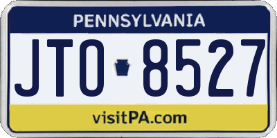 PA license plate JTO8527