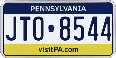PA license plate JTO8544