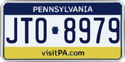 PA license plate JTO8979