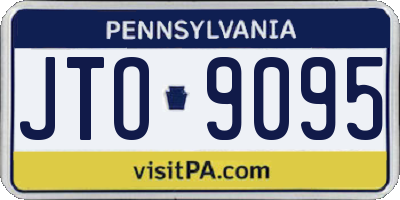 PA license plate JTO9095