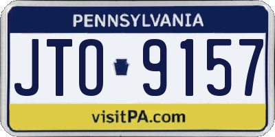 PA license plate JTO9157