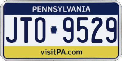 PA license plate JTO9529