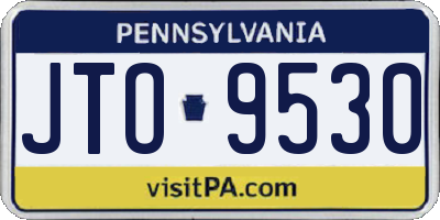 PA license plate JTO9530
