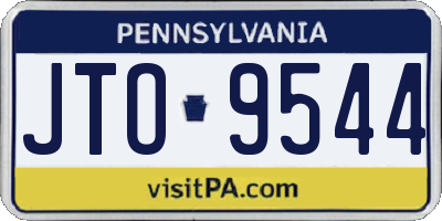 PA license plate JTO9544