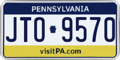 PA license plate JTO9570