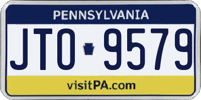 PA license plate JTO9579
