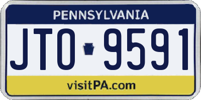 PA license plate JTO9591