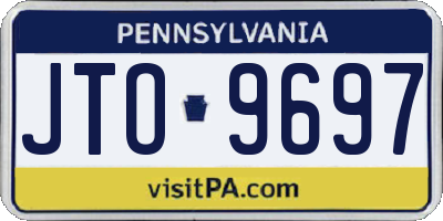 PA license plate JTO9697