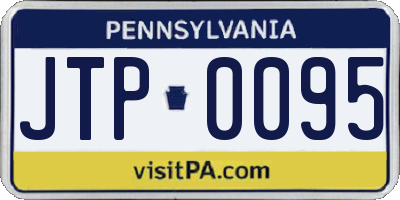PA license plate JTP0095