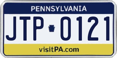 PA license plate JTP0121