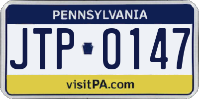 PA license plate JTP0147